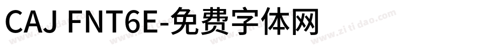 CAJ FNT6E字体转换